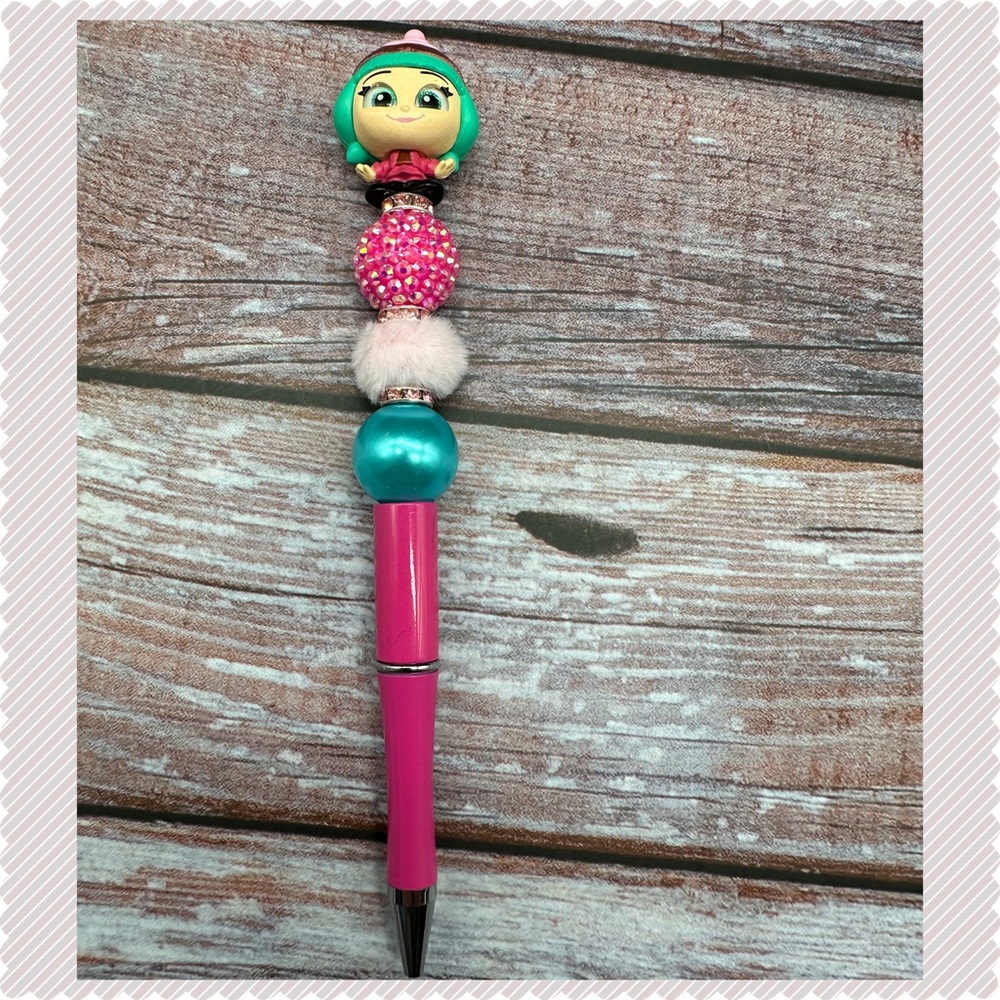 Disney Doorables Pen Candlehead from Wreck it Ralph Sugar Rush Handmade Beaded